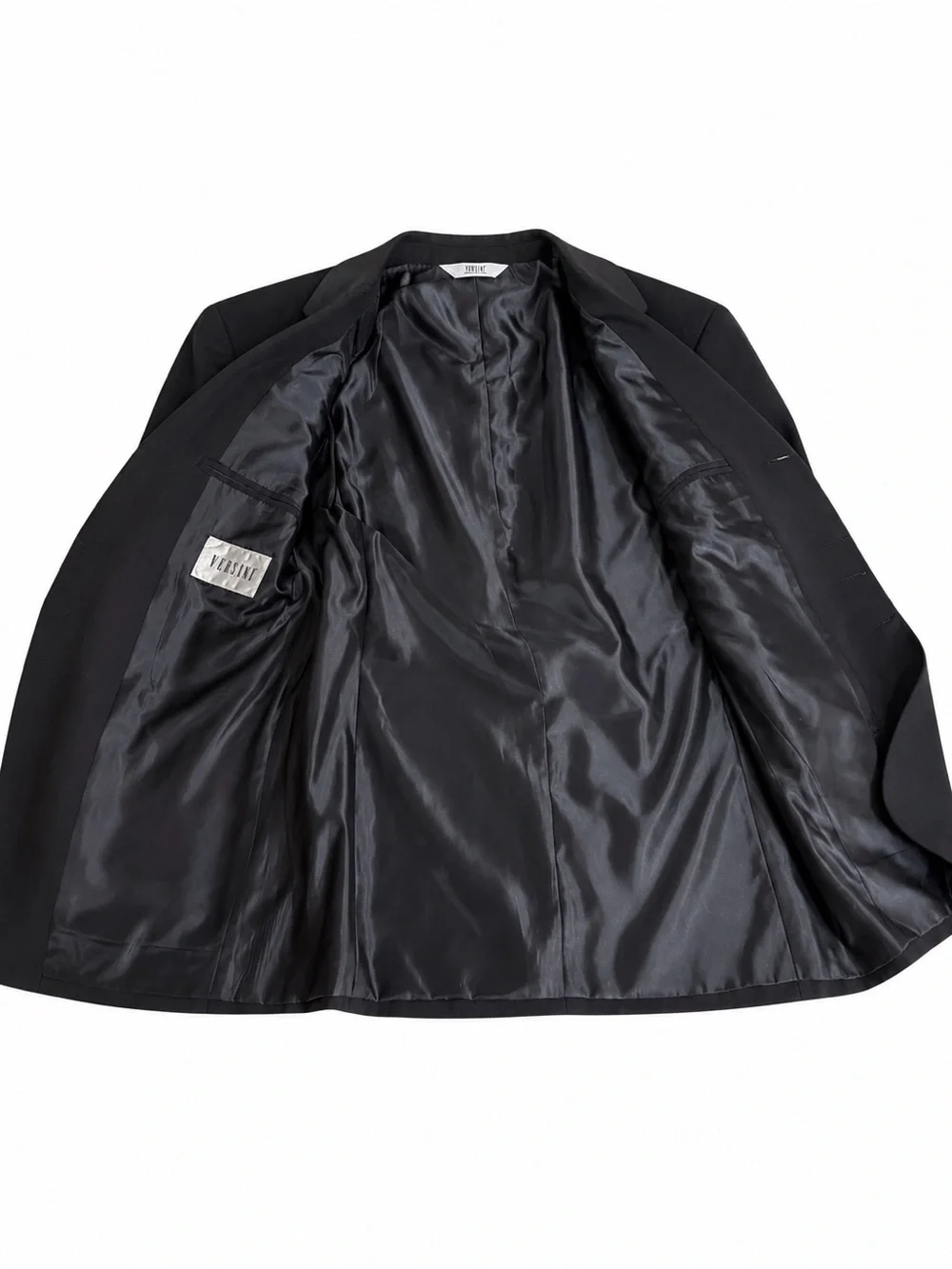 Classic VERSINI Black Single-Breasted Blazer 48R- see additional photos